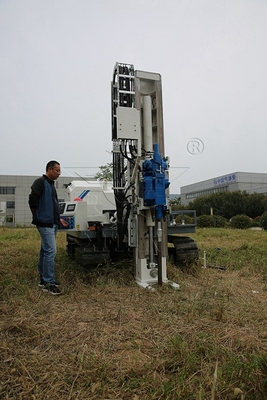 Aparejo hidráulico de la investigación de Rig Rotary Drilling Sampling Soil de la perforación del suelo de la correa eslabonada